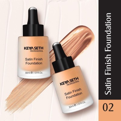 KEYA SETH AROMATHERAPY Satin Finish Foundation- Shade 02 Foundation(Beige02, 30 ml)