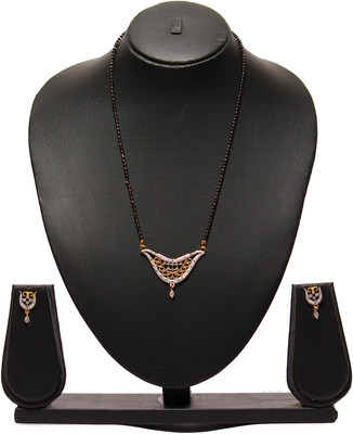 crystal fashion store Alloy Gold-plated Gold, Silver Jewellery Set(Pack of 1)