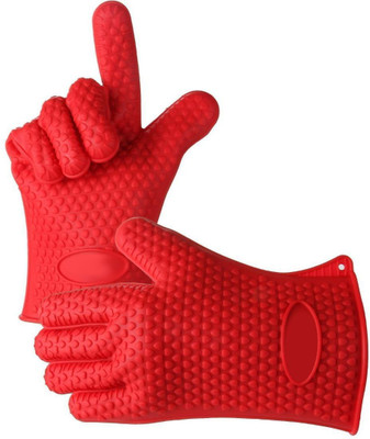 Vibgyor Products Red Silicon Kitchen Linen Set