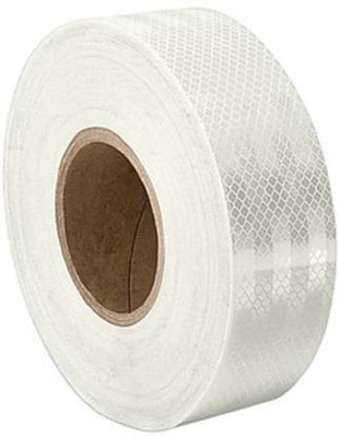 Woniry White Car Reflective Tape Sticker 508 mm x 5 m (Pack of 1) 50.8 mm x 5 m White Reflective Tape(Pack of 1)