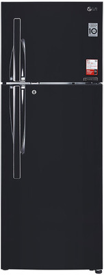 LG 284 L Frost Free Double Door 3 Star (2020) Convertible Refrigerator(Ebony Sheen, GL-T302RES3)