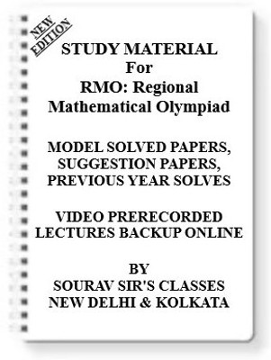 RMO Regional Mathematical Olympiad [ PACK OF 4 BOOKS ] Study Material +MODEL SOLVED PAPERS+SUGGESTION PAPERS+PREVIOUS YEAR SOLVES+VIDEO PRERECORDED LECTURES BACKUP ONLINE(Spiral, SOURAV SIR'S CLASSES)