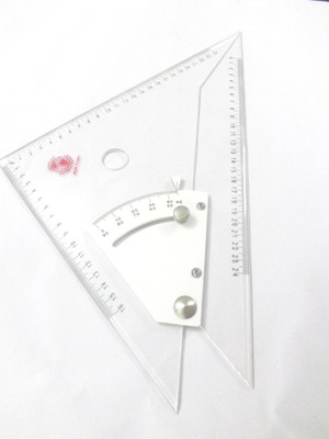 Simrah ADJUSTABLE SET SQUARE 12 INCH Ruler(TRANSPARENT)
