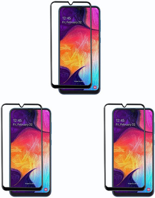 Cravemart Edge To Edge Tempered Glass for Samsung Galaxy A01 Core(Pack of 3)