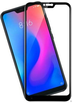 HOBBYTRONICS Edge To Edge Tempered Glass for Mi Redmi 6(Pack of 1)