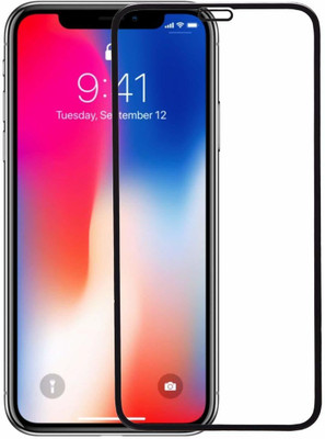 HOBBYTRONICS Edge To Edge Tempered Glass for Apple iPhone X(Pack of 1)