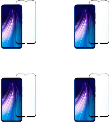 Cravemart Edge To Edge Tempered Glass for Mi Redmi Note 8(Pack of 4)