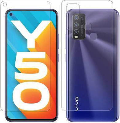 RUNEECH Front and Back Screen Guard for VIVO Y50(Pack of 2)
