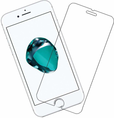 HOBBYTRONICS Tempered Glass Guard for Apple iPhone 8 Plus(Pack of 1)