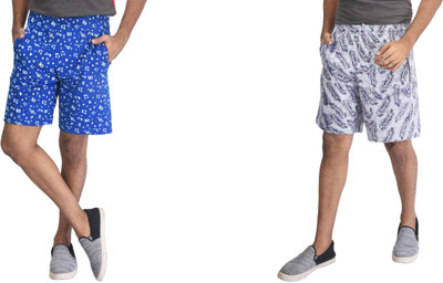 SDS FASHION Printed Men Multicolor Basic Shorts