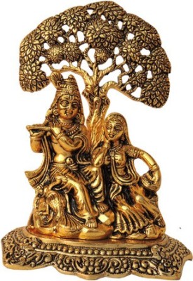 Home Décor & Gifts Home D 19 cm Religious Idol & Figurine(Aluminium, Gold)