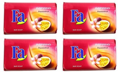 FA Inspiring PassionFruit Bar Soap (Made in United Arab) Imported 175g each (700 g, Pack of 4)(4 x 175 g)