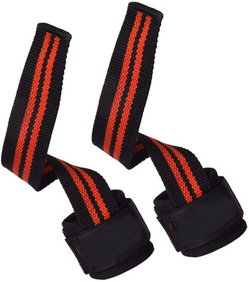 uRock Gym Workout Wrist Support + Weight Lifting Straps For Wraps Bar Wrist Support(Black, Red)