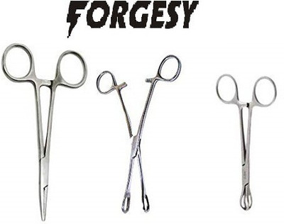 Forgesy Lane forcep, Artery Forcep, Spong forcep Set of 3 forcep Utility Forceps