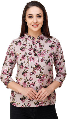 adyuth Casual 3/4 Sleeve Floral Print Women Multicolor Top