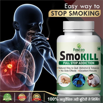 Fasczo Smokill Caspsules Useful For Quit Alcohol & Tobacco For Detoxifies Lungs