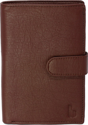 Buko Style Men Brown Artificial Leather Wallet(21 Card Slots)