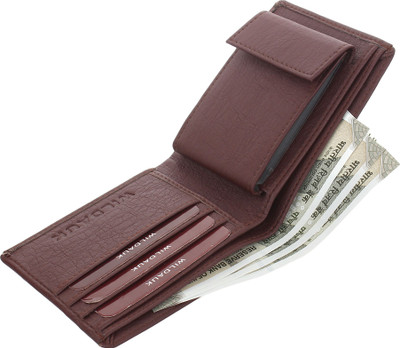 WILDAUK Men Brown Artificial Leather Wallet(11 Card Slots)