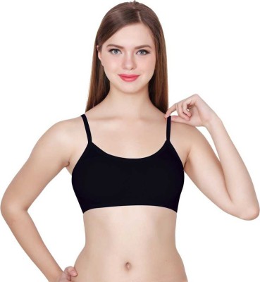 R & S FASHION Women Bralette Lightly Padded Bra(Black)