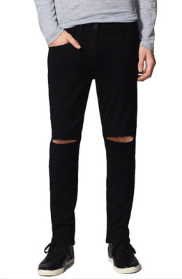 Krossbone Slim Men Black Jeans