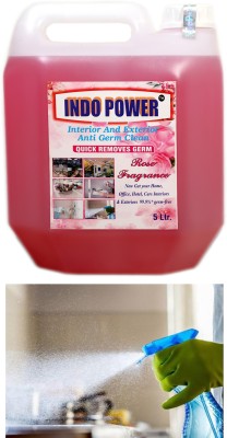 INDOPOWER F040- Disinfectant Sanitizer Spray ANTI GERM CLEAN (QUICK REMOVES GERM) ROSE 5ltr.(5000 g)