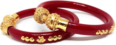 TANVI J Plastic Gold-plated Bangle(Pack of 2)
