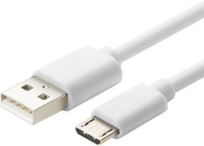 Mobilette Micro USB Cable 1 m USB to Micro USB data cable 02 pc(Compatible with Mobile charger, Laptop, Data Transfer, Desktop, Camera, White, Pack of: 2)