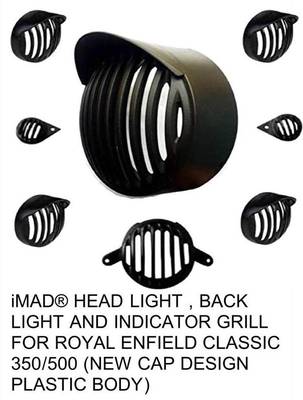 imad ROYAL ENFIELD CLASSIC CAP GRILL Bike Headlight Grill