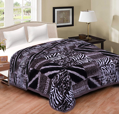 Oshano Floral Single Mink Blanket for  Heavy Winter(Microfiber, Multicolor)