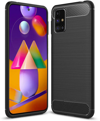 CaseRepublic Back Cover for Samsung Galaxy M51(Black, Grip Case)