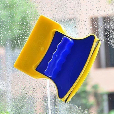 Sahaj Enterprise Purabelle Magnetic Window Cleaner Two Side Glass Cleaner Wiper Microfibre Mop Set