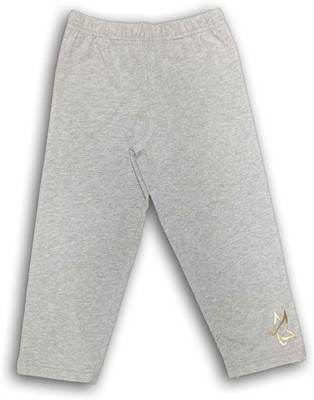 sidmo Capri For Girls Casual Solid Cotton Lycra Blend(Grey Pack of 1)