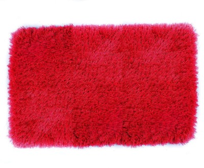 SR Handloom Polyester Door Mat(Red, Extra Large)