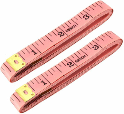 HOTCHPOTCH Red Sewing Measuring Ruler Extra Heavy Pcs 2 Measurement Tape, 1.5 Meter/5 feet/60inch Measurement Tape(1.5 m)