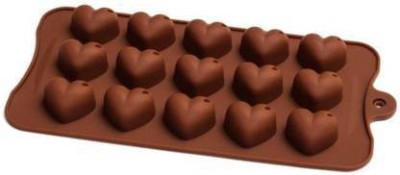 smartclick Heart-shaped Silicone Chocolate Mould 15(Pack of 15)