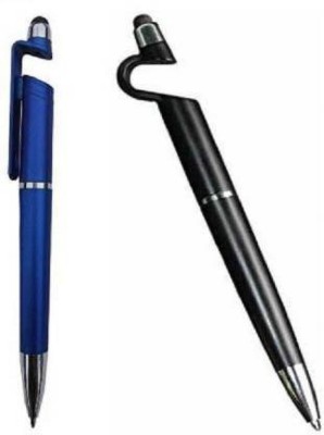 Gadget Zone Pen Stylus Stand Ball Pen(Pack of 2, Blue)