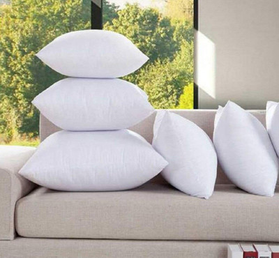 AVI Microfibre Solid Body Pillow Pack of 5(White)