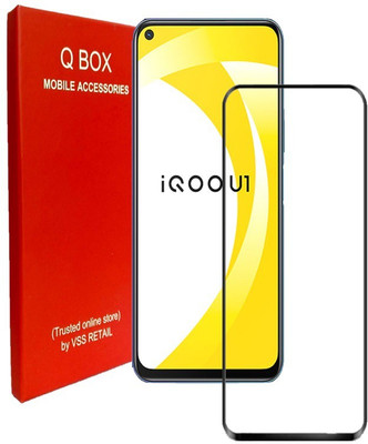Q Box Edge To Edge Tempered Glass for Vivo iQOO U1(Pack of 1)