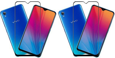 KARTRAY Edge To Edge Tempered Glass for Vivo Y91i(Pack of 2)