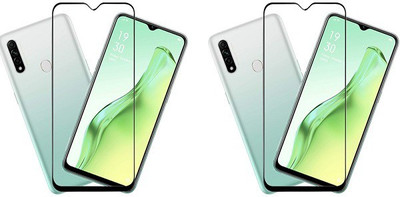 KARTRAY Edge To Edge Tempered Glass for Oppo A31(Pack of 2)