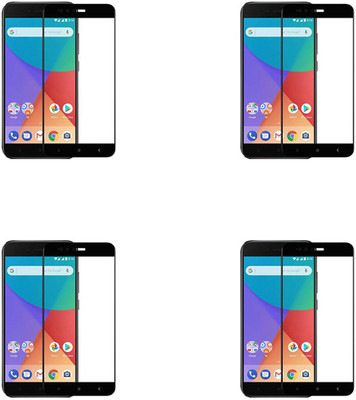 Cravemart Edge To Edge Tempered Glass for Mi A1(Pack of 4)