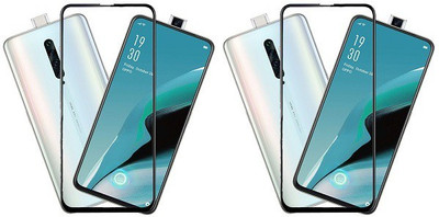 KARTRAY Edge To Edge Tempered Glass for Oppo Reno2 F(Pack of 2)