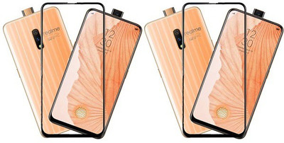 KARTRAY Edge To Edge Tempered Glass for Realme X(Pack of 2)