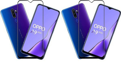 KARTRAY Edge To Edge Tempered Glass for Oppo A9 2020(Pack of 2)