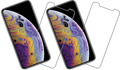 KARTRAY Tempered Glass Guard for Apple iPhone XS(Pack of 2)