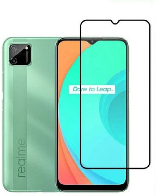 SmartLike Edge To Edge Tempered Glass for Realme C11(Pack of 1)