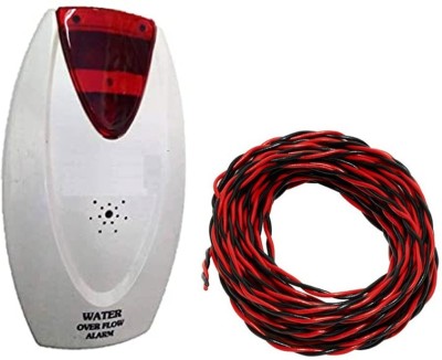 CraftQua Water Tank Alarm Overflow Loud Voice Sound High Quality + 15mtr Connecting Wired Wired Sensor Security System