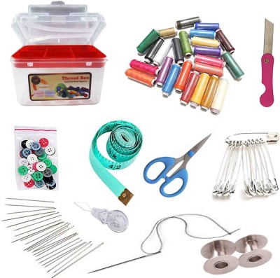 Three Mask Three Layer Sewing Kit Set -Full Packet Sewing Box - 9 Item Include Sewing Kit