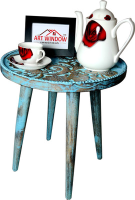 Art Window Heena Blue Stool Living & Bedroom Stool(Blue)