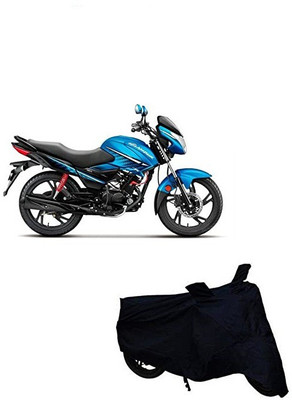 S R Traders Waterproof Two Wheeler Cover for Hero(Glamour i3s, Black)